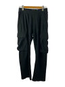 【中古】GIVENCHY◆カーゴパンツジャージー/XS/コットン/BLK/無地/BM51C93YGU//【メンズウェア】