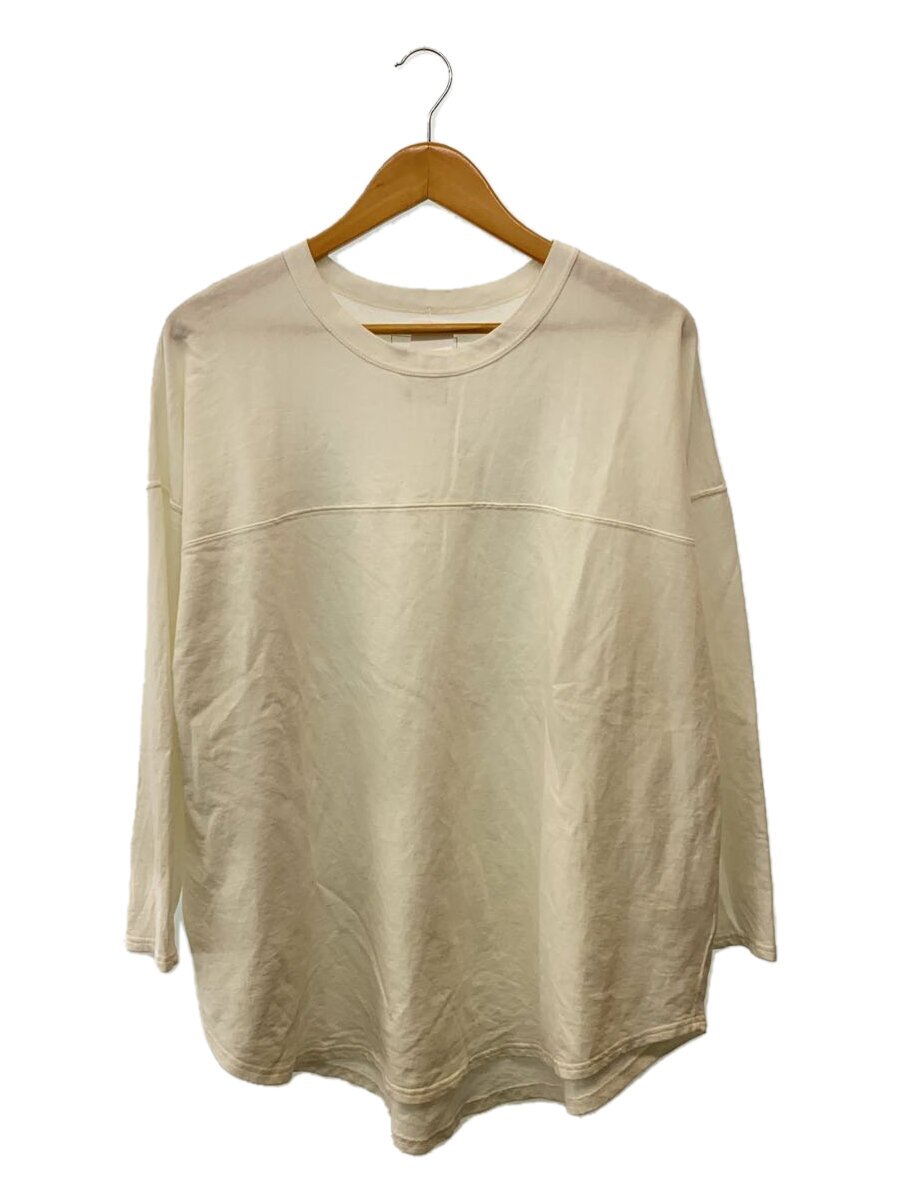 SOPHNET.◆25SS/WIDE FOOTBALL TEE/L/コットン/WHT/無地/SOPH-250054