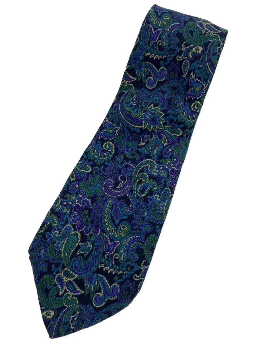 【中古】Christian Dior MONSIEUR◆ネクタイ/シルク/BLU/ペーズリー/メンズ【服飾雑貨他】