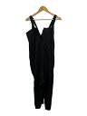 【中古】Y’s◆Baggy Overalls In Black/オーバーオール/1/リネン/BLK/YN-D07-300【レディースウェア】