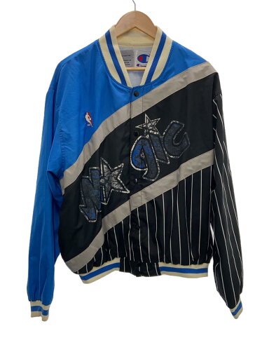 【中古】Champion◆ジャージ/L/ナイロン/BLK/ストライプ【メンズウェア】 【中古】Champion◆ジャージ/L/ナイロン/BLK/ストライプ【メンズウェア】