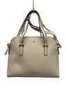 【中古】kate spade new york◆ショルダーバッグ/牛革/BEG/無地【バッグ】