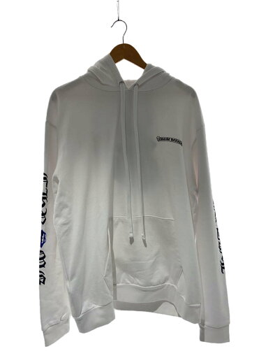 【中古】CHROME HEARTS◆パーカー/L/コットン/WHT【メンズウェア】 【中古】CHROME HEARTS◆パーカー/L/コットン/WHT【メンズウェア】