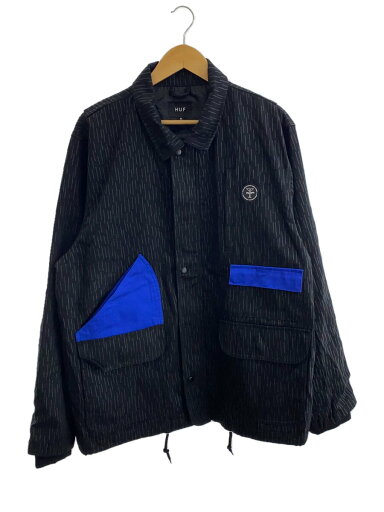 【中古】HUF◆ジャケット/XL/コットン/BLK/JK00430【メンズウェア】 【中古】HUF◆ジャケット/XL/コットン/BLK/JK00430【メンズウェア】