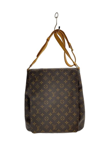 【中古】LOUIS VUITTON◆ミュゼット_モノグラム・キャンバス_BRW/PVC/BRW【バッグ】 【中古】LOUIS VUITTON◆ミュゼット_モノグラム・キャンバス_BRW/PVC/BRW【バッグ】