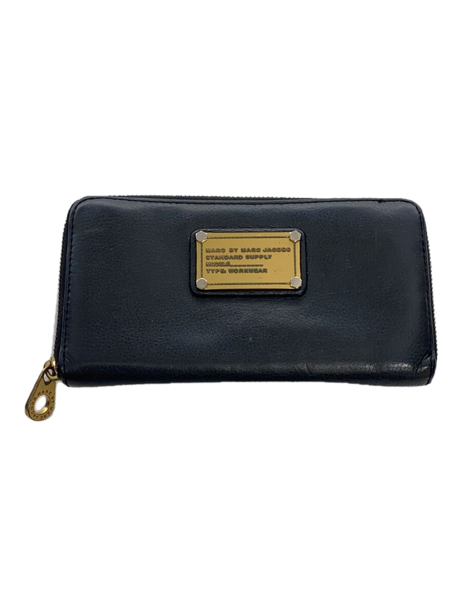【中古】MARC BY MARC JACOBS◆長財布/レザー/BLK/レディース【服飾雑貨他】