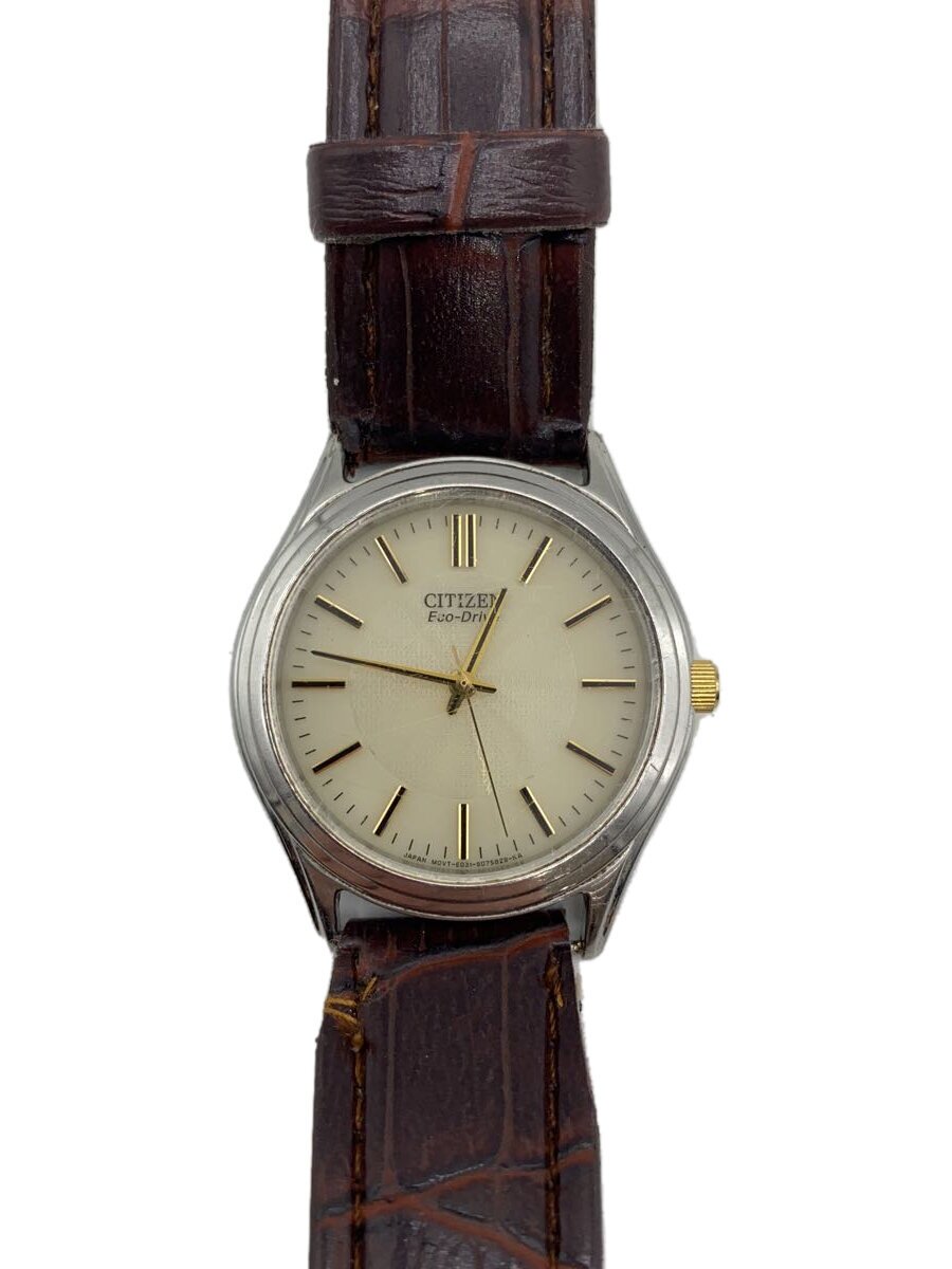 【中古】CITIZEN◆腕時計/アナログ/BEG/BRW/E031-S048419【服飾雑貨他】
