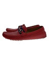 【中古】GUCCI◆ローファー/UK6/RED/レザー/322741【シューズ】(4)
