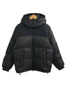 【中古】THE NORTH FACE◆WS NUPTSE HOODIE_ウィンドストッパーヌプシフーディー/L/ナイロン/BLK/無地【メンズウェア】