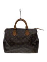【中古】LOUIS VUITTON◆1)スピーディ30_モノグラム・キャンバス_BRW/PVC/ブラウン/モノグラム//【バッグ】