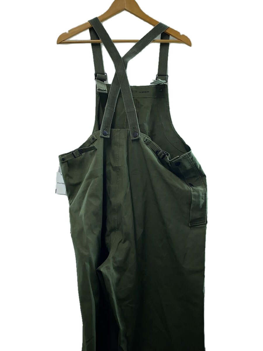 【中古】US.ARMY◆オーバーオール/4/コットン/KHK/40s/N-2/デッキパンツ/ゴム引き/米軍/アルミCONMER【メンズウェア】