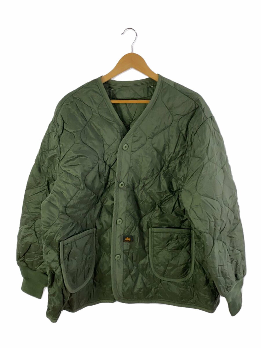 【中古】ALPHA INDUSTRIES◆ナイロンジャケット/XXL/ナイロン/カーキ/無地/ALS/92【メンズウェア】