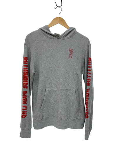 【中古】BILLIONAIRE BOYS CLUB◆パーカー/S/コットン/GRY【メンズウェア】 【中古】BILLIONAIRE BOYS CLUB◆パーカー/S/コットン/GRY【メンズウェア】