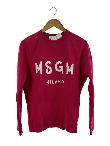 【中古】MSGM◆スウェット/S/コットン/PNK/2840MM104//【レディースウェア】 【中古】MSGM◆スウェット/S/コットン/PNK/2840MM104//【レディースウェア】