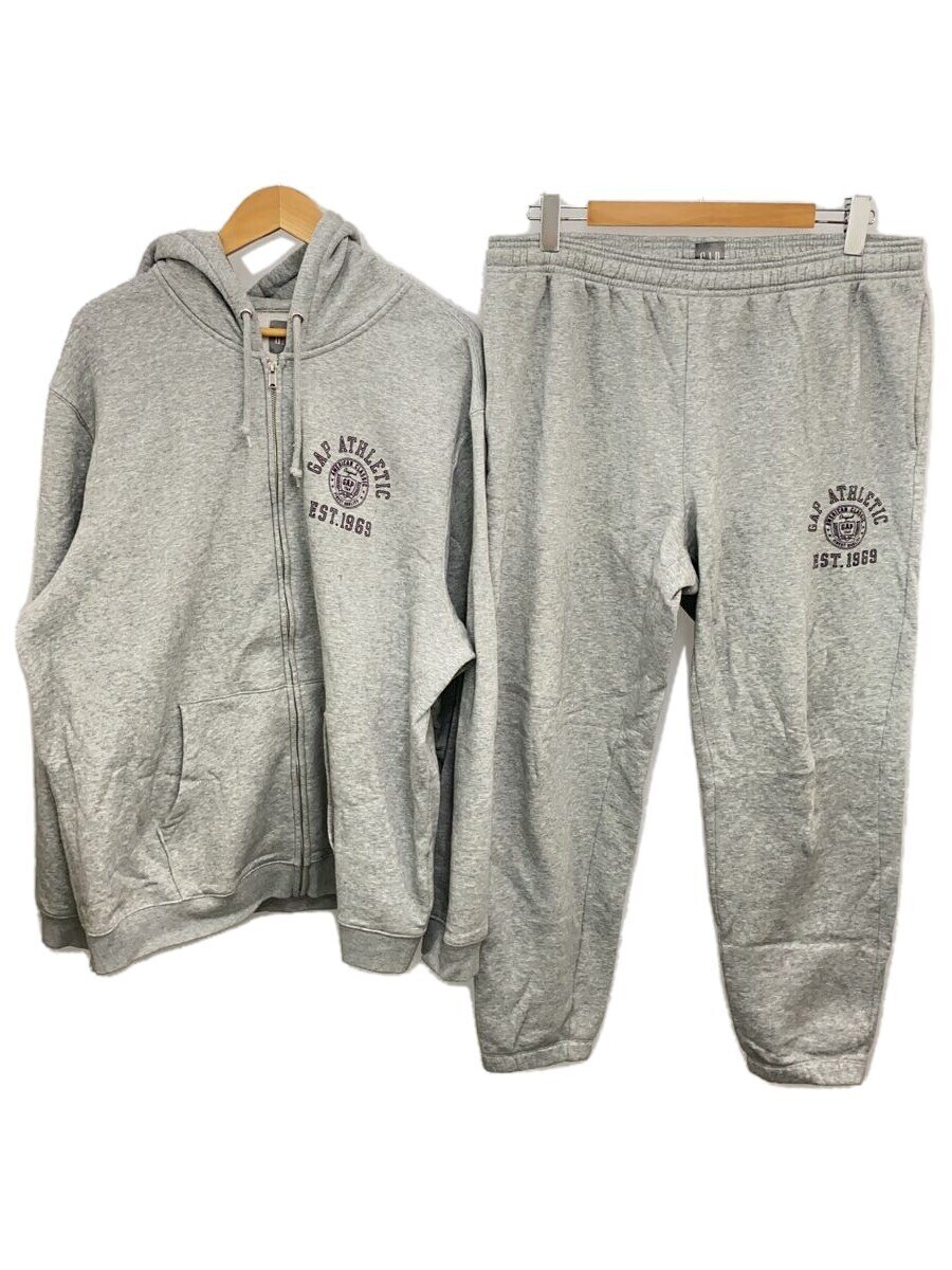【中古】GAP◆セットアップ/L/コットン/GRY/505798-00/505826-00【メンズウェア】