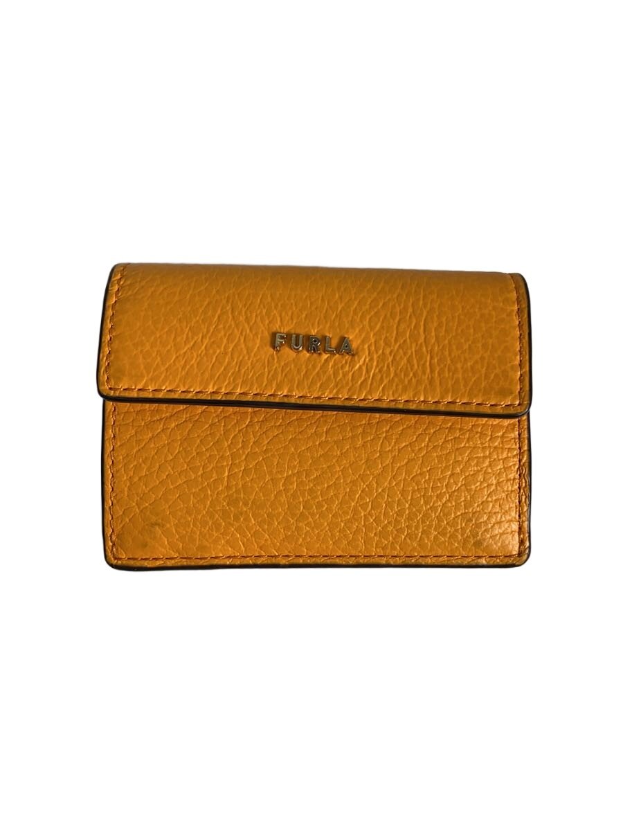【中古】FURLA◆3つ折り財布/レザー/�