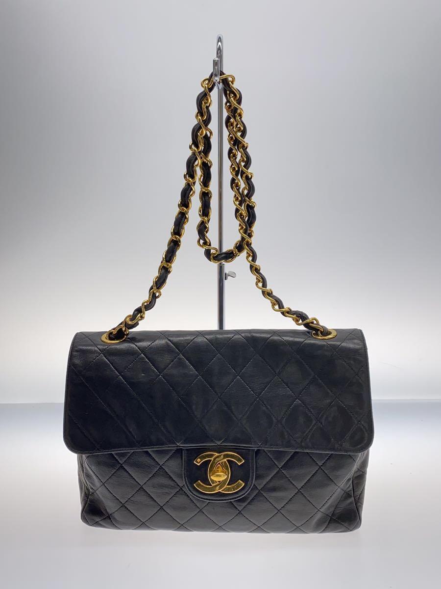 【中古】CHANEL◆OLD/デカマトラッセチェーンショルダーBAG/バッグ/レザー【バッグ】