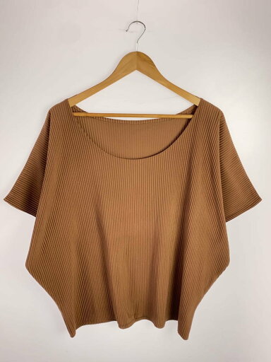 【中古】PLEATS PLEASE ISSEY MIYAKE◆半袖カットソー/3/ポリエステル/BRW/ホツレ/PP23-FK281//【レディースウェア】 【中古】PLEATS PLEASE ISSEY MIYAKE◆半袖カットソー/3/ポリエステル/BRW/ホツレ/PP23-FK281//【レディースウェア】