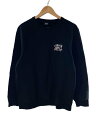 【中古】STUSSY◆スウェット/S/コットン/BLK/Z3000SAS18【メンズウェア】