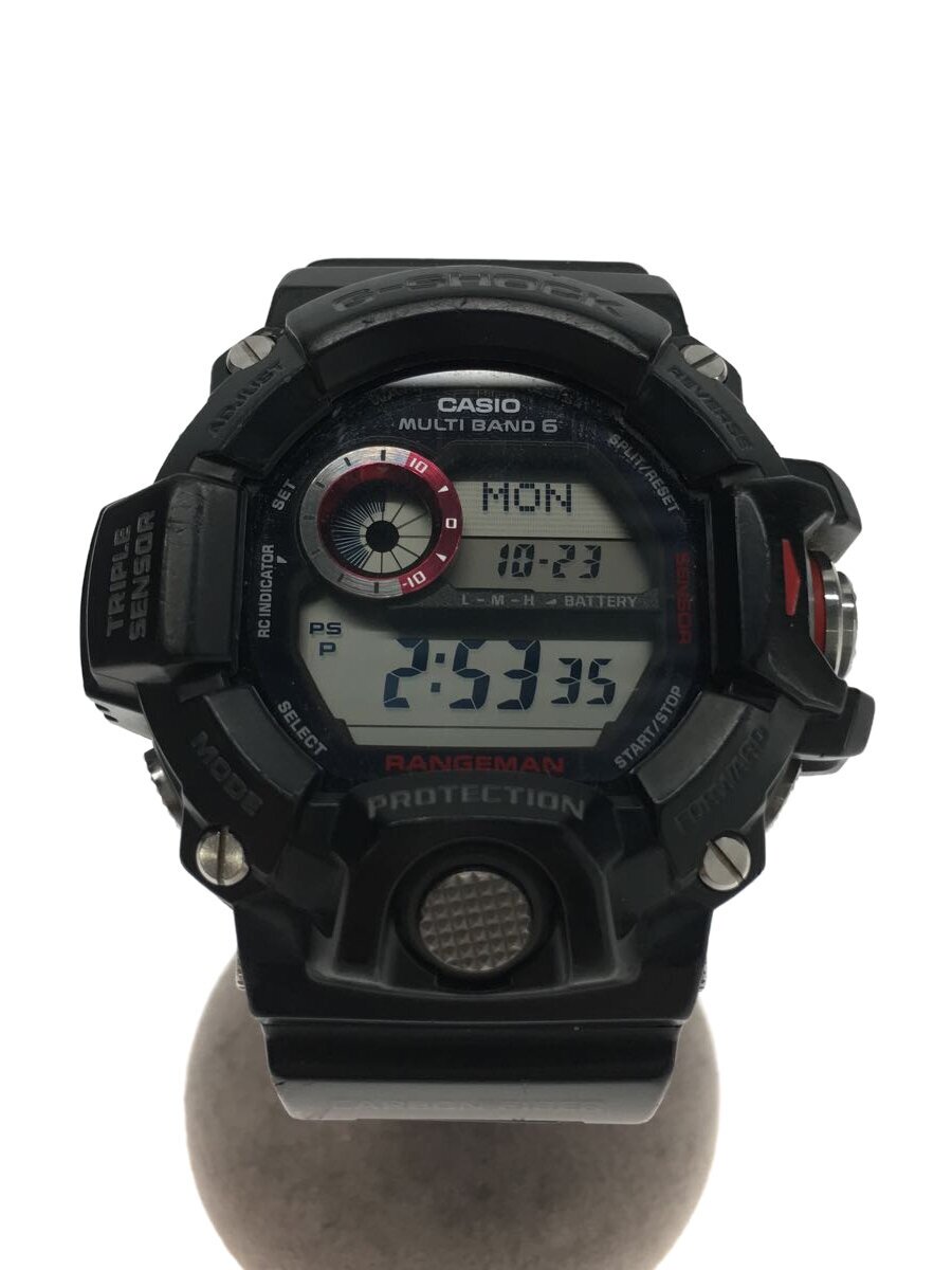 【中古】CASIO◆ソーラー腕時計・G-SHOCK/デジタル/BLK【服飾雑貨他】