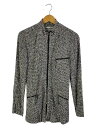 【中古】ISSEY MIYAKE◆トラックJK/ジャージ/M/レーヨン/GRY/IM61-FD003【レディースウェア】