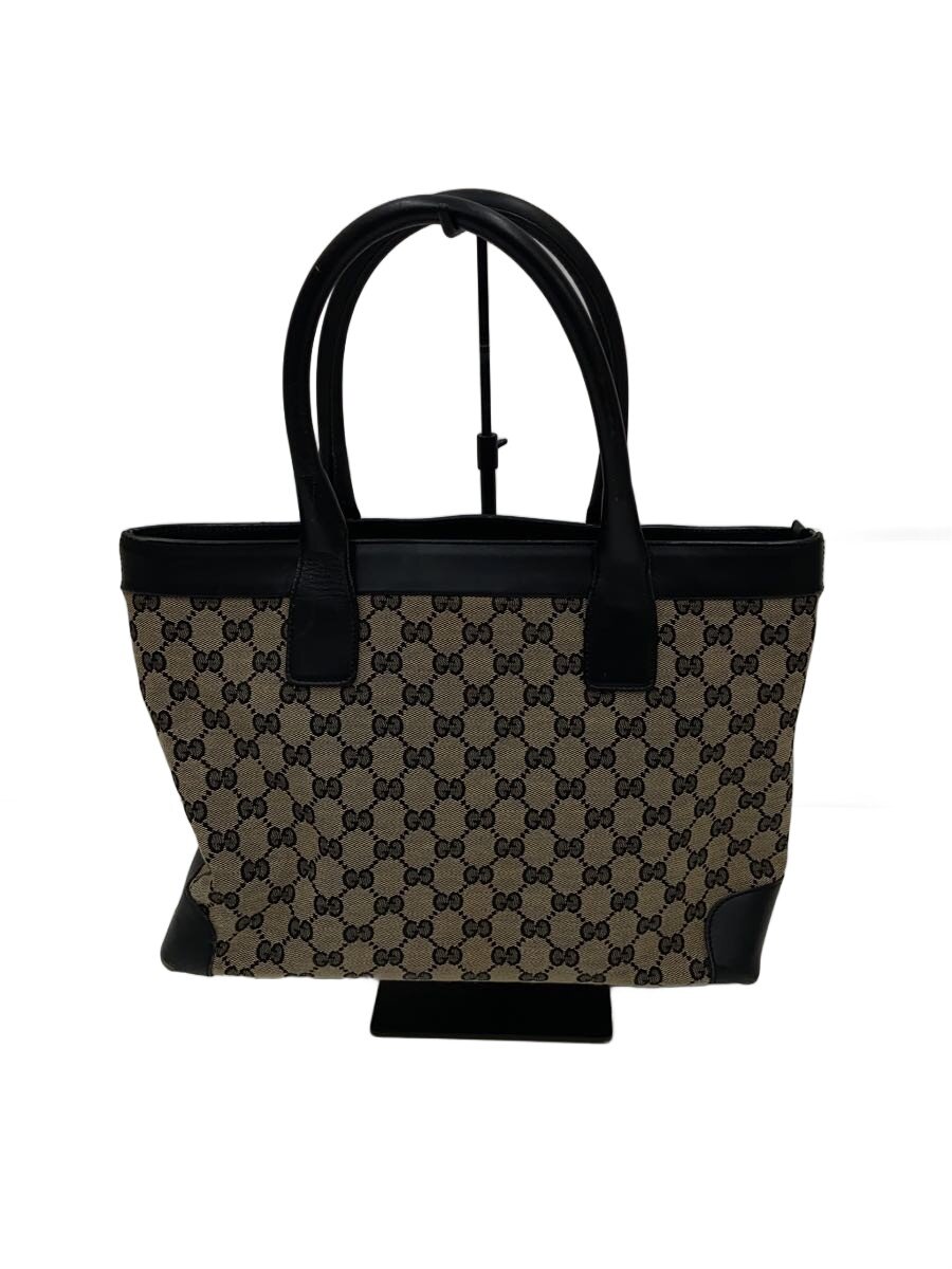 GUCCI - 【中古】GUCCI◆トートバッグ_GGキャンバス/キャンバス/BEG【バッグ】