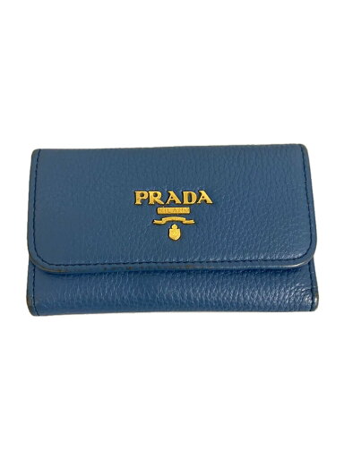 【中古】PRADA◆キーケース/レザー/BLU/無地/レディース/1PG222【服飾雑貨他】 【中古】PRADA◆キーケース/レザー/BLU/無地/レディース/1PG222【服飾雑貨他】