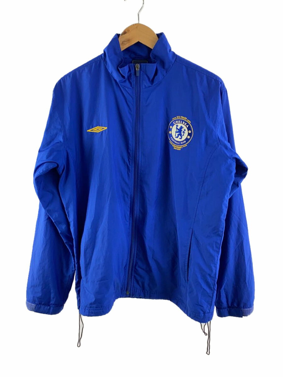 【中古】UMBRO◆ジャケット/L/ポリエステル/BLU/ceelsea【メンズウェア】