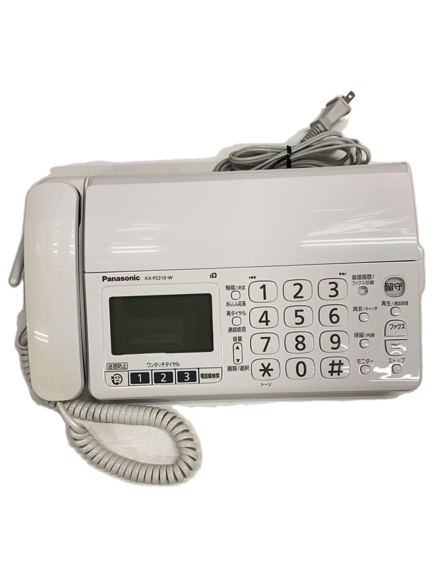 【ブランド】Panasonic 【ブランドカナ】パナソニック 【型番】 【程度】B 【カラー】 【キーワード】　　　/ 2026/09/20 セカンドストリート清田店 【1916】【中古】Panasonic◆FAX電話 おたっくす KX-PZ210DL-W//【家電・ビジュアル・オーディオ】 ブランド Panasonic 型番 カラー 実寸（cm） 【ビジュアル・OA・通信家電】 幅：29.5 / 高さ：9 / 奥行：19 【その他】 その他サイズ：/ 商品は　セカンドストリート清田店の店頭にて販売しております。商品に関するお問合わせは、お電話(TEL:011-888-8606)にて、問合わせ番号：2319164631721をお伝えください。 配送方法やお支払い方法に関するお問い合わせは、サポートセンターまでご連絡をお願いします。 ※お電話の対応は営業時間内のみとなります。お問い合わせフォームでお問い合わせの際はご注文番号をご記入下さい この商品に関する出品店舗からのコメント 付属品:子機×1/充電台/モジュラーケーブル※複数箇所に日焼け・小傷、液晶にキズがございます。※インクフィルム欠品しています。