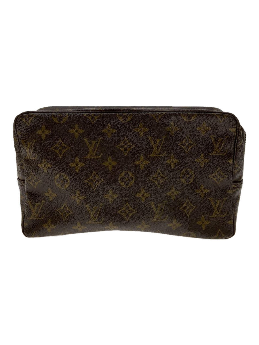 【中古】LOUIS VUITTON◆トゥルース・トワレット23_モノグラム・キャンバス_BRW/PVC/BRW【バッグ】