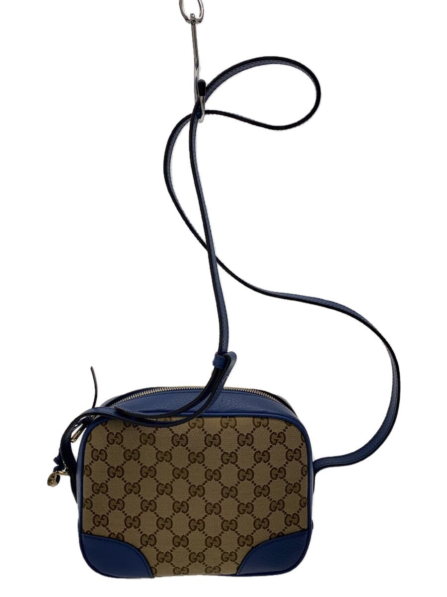 GUCCI - 【中古】GUCCI◆ショルダーバッグ/キャンバス/BRW/総柄/449413 568024【バッグ】