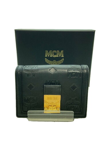 【中古】MCM◆Mini Tracy/2つ折り財布/レザー/BLK/メンズ/MYSESXT02BK001【服飾雑貨他】 【中古】MCM◆Mini Tracy/2つ折り財布/レザー/BLK/メンズ/MYSESXT02BK001【服飾雑貨他】