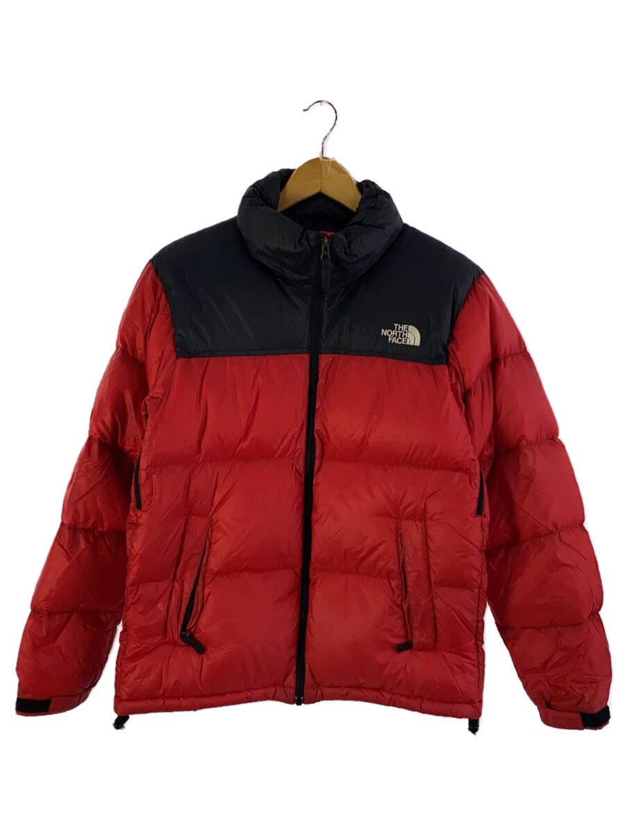 【中古】THE NORTH FACE◆ダウンジャケット/L/ナイロン/RED/無地/nd91308【 ...
