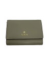 【中古】FURLA◆2つ折り財布/レザー/GRY/無地/レディース/WP00260 BX3632 GDJ00【服飾雑貨他】