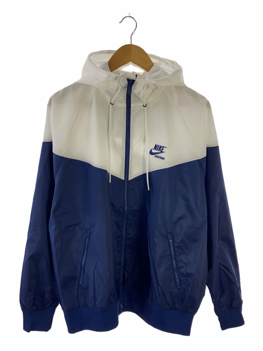 【中古】NIKE◆AS M WVN WR LND GFX JKT/ジャケット/XL/ポリエステル/WHT/HJ2041-100【メンズウェア】