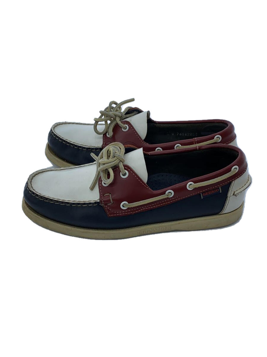 【中古】SEBAGO◆デッキシューズ/シューズ/UK7.5/マルチカラー/レザー/72828【シューズ】