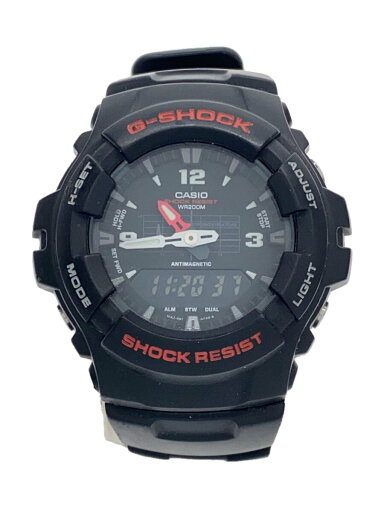 【中古】CASIO◆クォーツ腕時計/デジアナ/BLK/BLK/G-100//【服飾雑貨他】 【中古】CASIO◆クォーツ腕時計/デジアナ/BLK/BLK/G-100//【服飾雑貨他】