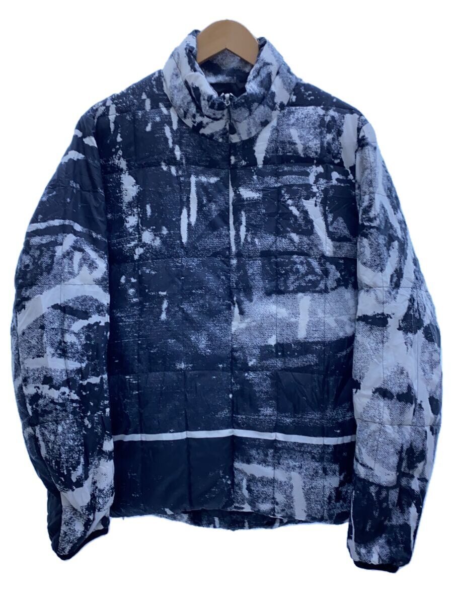 【中古】snow peak◆RY Printed Middle Down Jacket/ダウンジャケット/M/ポリエステル/BLK【メンズウェア】