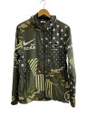 【中古】F.C.R.B.(F.C.Real Bristol)◆ナイロンジャケット/M/ナイロン/KHK/総柄/823120-300【メンズウェア】