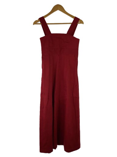 【中古】CLANE◆WIDE STRAP LONG ONE PIECE/ワンピース/0/コットン/RED/14109-6071【レディースウェア】 【中古】CLANE◆WIDE STRAP LONG ONE PIECE/ワンピース/0/コットン/RED/14109-6071【レディースウェア】