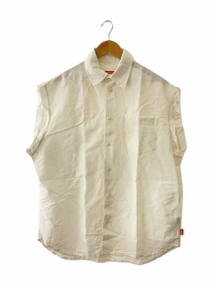 【中古】DIESEL◆シャツ/46/コットン/WHT/無地/A12899//【メンズウェア】