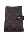 【中古】LOUIS VUITTON◆アジェンダPM_モノグラム_BRW/--/BRW/総柄/レディース/ブラウン/手帳カバー【服飾雑貨他】