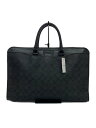 【中古】COACH◆ブリーフケース_シグネチャー_ブラック/レザー/BLK/総柄【バッグ】