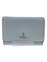 【中古】FURLA◆2つ折り財布/レザー/B