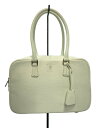 【中古】A.D.M.J.◆SHRINK LEATHER BOSTONBAG/ボストンバッグ/レザー/WHT/無地【バッグ】