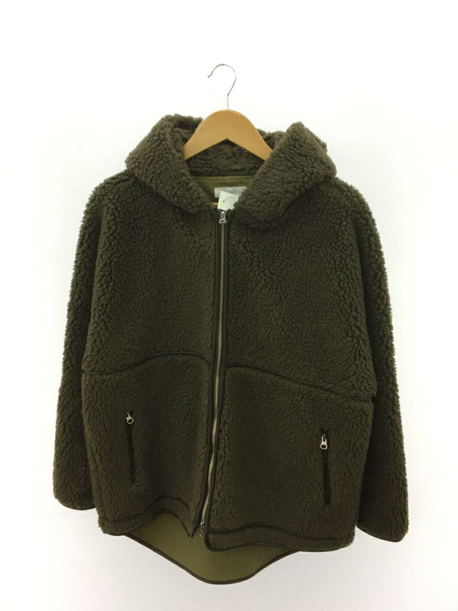 CALUX◆SHERPA HOODIE/ボアフリースジャケット/FREE/GRN/CA22-FWP03