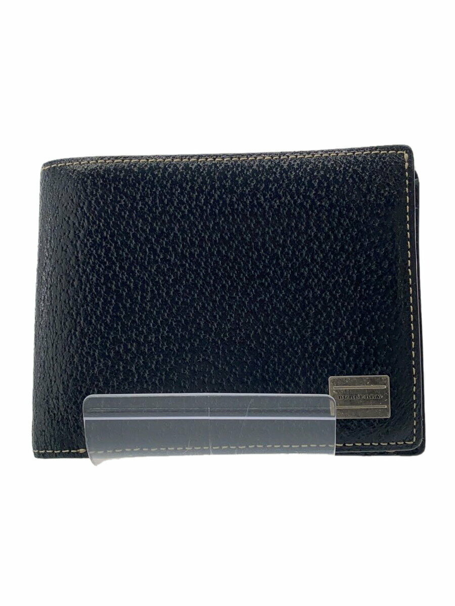 【中古】BURBERRY◆2つ折り財布/--/BLK/メンズ【服飾雑貨他】