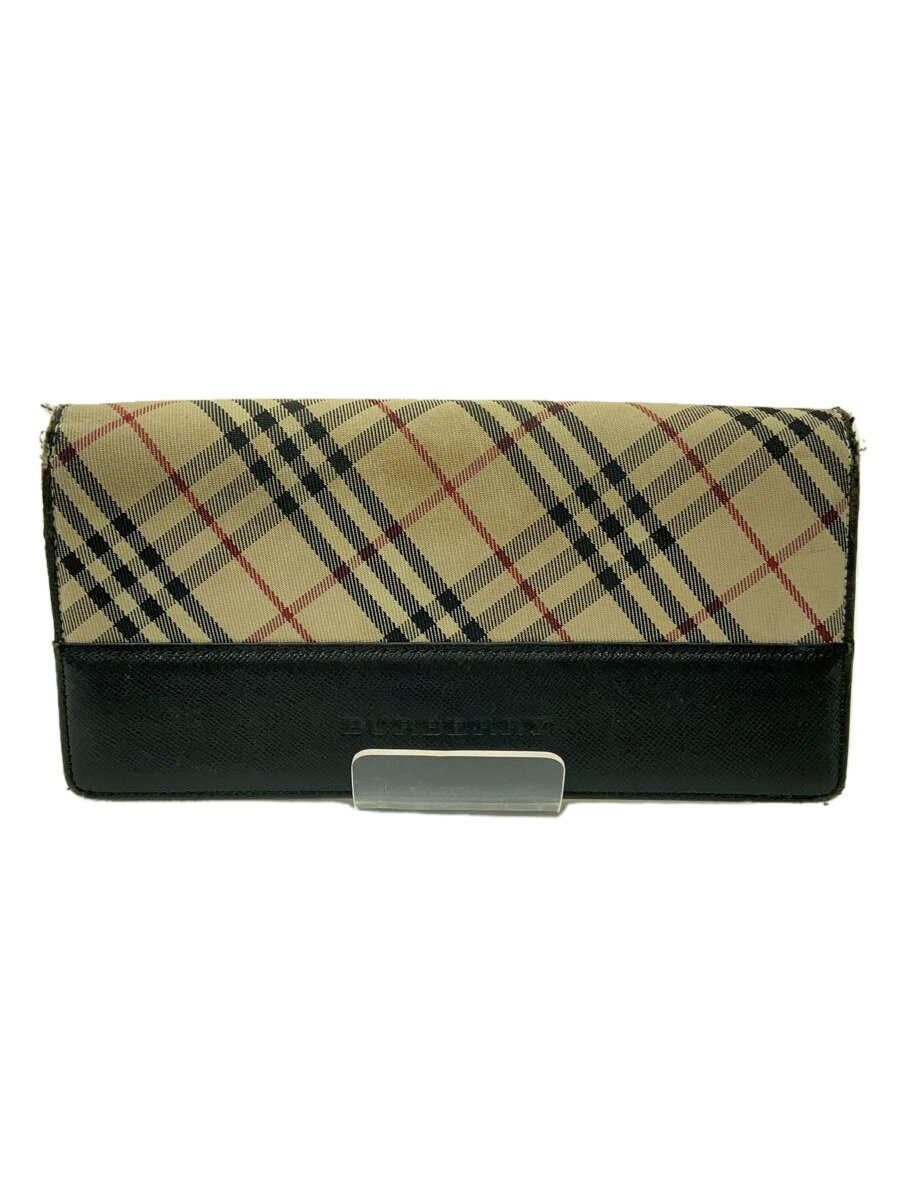 【中古】BURBERRY◆長財布/CML/チェック/レディース【服飾雑貨他】