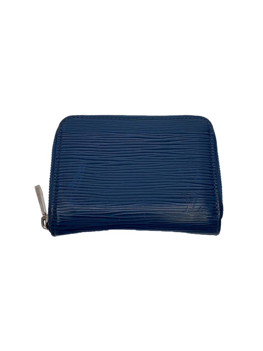 【中古】LOUIS VUITTON◆ジッピー・コインパース_エピ_BLU/レザー/BLU/メンズ【服飾雑貨他】