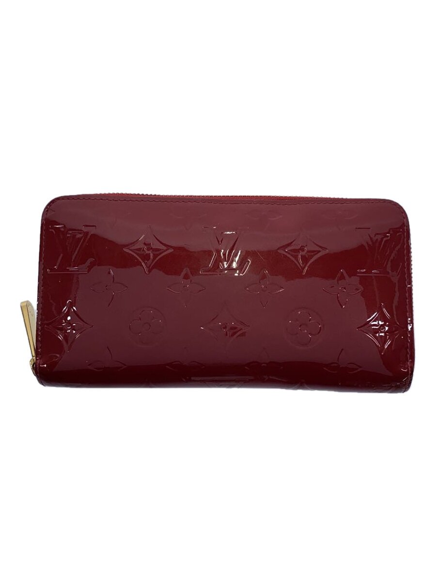 【中古】LOUIS VUITTON◆ジッピー・ウォレット_モノグラム・ヴェルニ_PNK/レザー/PN...